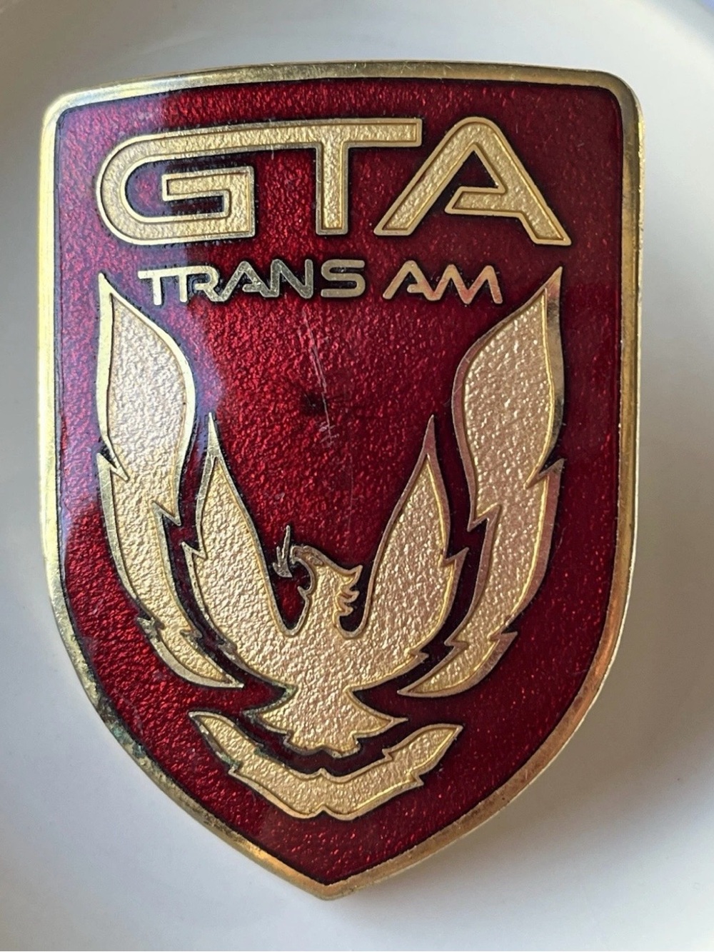 1987-1990 Pontiac Firebird Trans Am GTA Front Nose Bumper Shield Emblem
